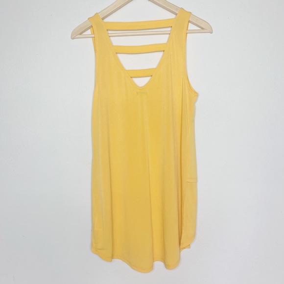 NWT - GUESS Colette Ladder Back Tunic Top- Mustard - Picture 4 of 7